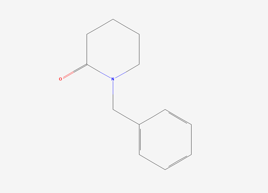 Two-dimensional chemical structure of 1-Benzyl-2-piperidone