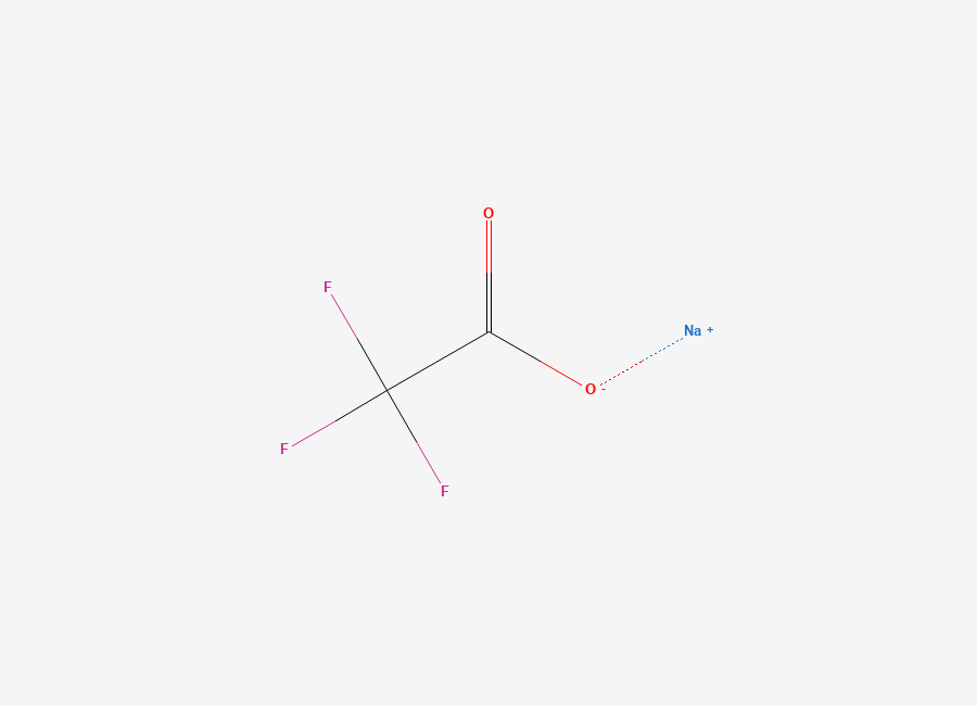 Two-dimensional chemical structure of Sodium Trifluoroacetate