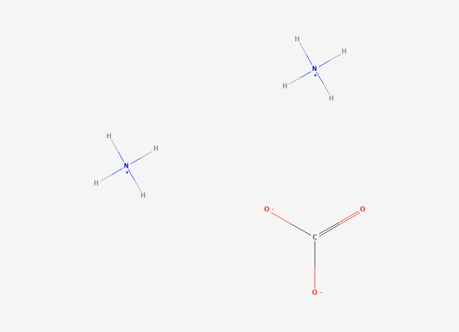 Two-dimensional chemical structure of Ammonium Carbonate