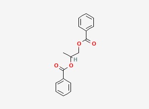Two-dimensional chemical structure of Propylene glycol dibenzoate