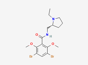 Two-dimensional chemical structure of AMbroxol CycloiMine IMpurity, CAS 73220-00-5