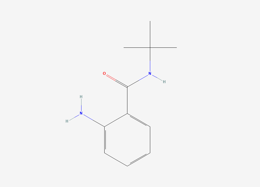Two-dimensional chemical structure of 2-Amino-N-tert-butylbenzamide