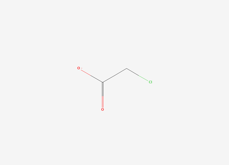 Two-dimensional chemical structure of Chloroacetate