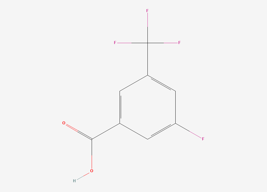 Two-dimensional chemical structure of 3-Fluoro-5-(trifluoromethyl)benzoic acid