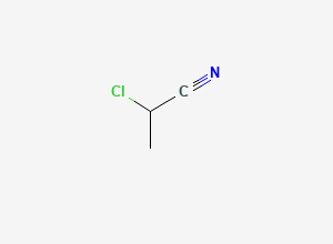 Two-dimensional chemical structure of 2-Chloropropionitrile