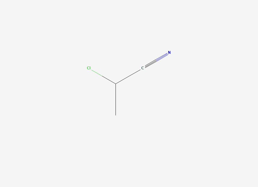 Two-dimensional chemical structure of 2-Chloropropionitrile