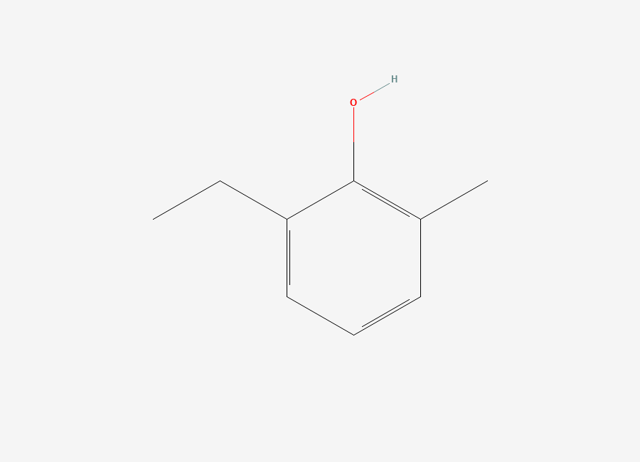 Two-dimensional chemical structure of 2-Ethyl-6-methylphenol