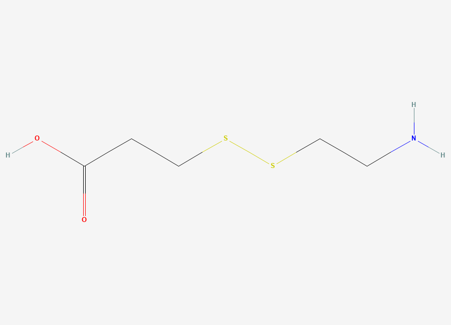 Two-dimensional chemical structure of Aminoethyl-SS-propionic acid