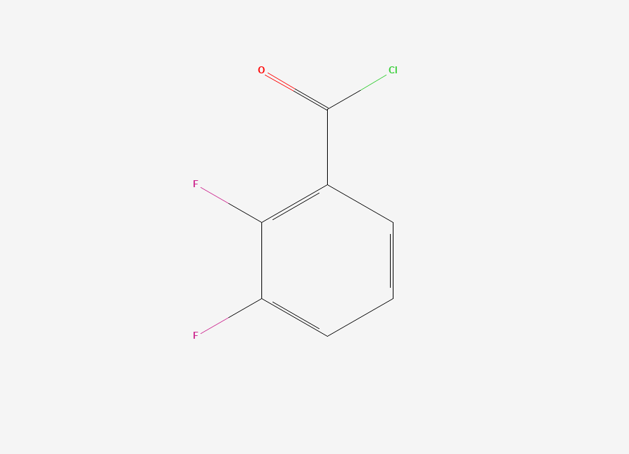 Two-dimensional chemical structure of 2,3-Difluorobenzoyl chloride
