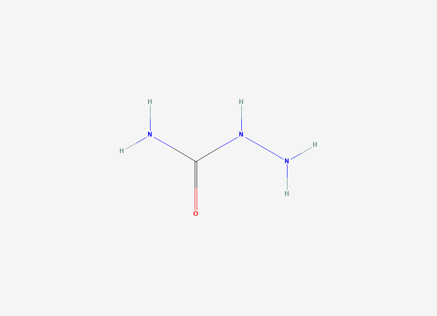 Two-dimensional chemical structure of Semicarbazide, CAS 57-56-7