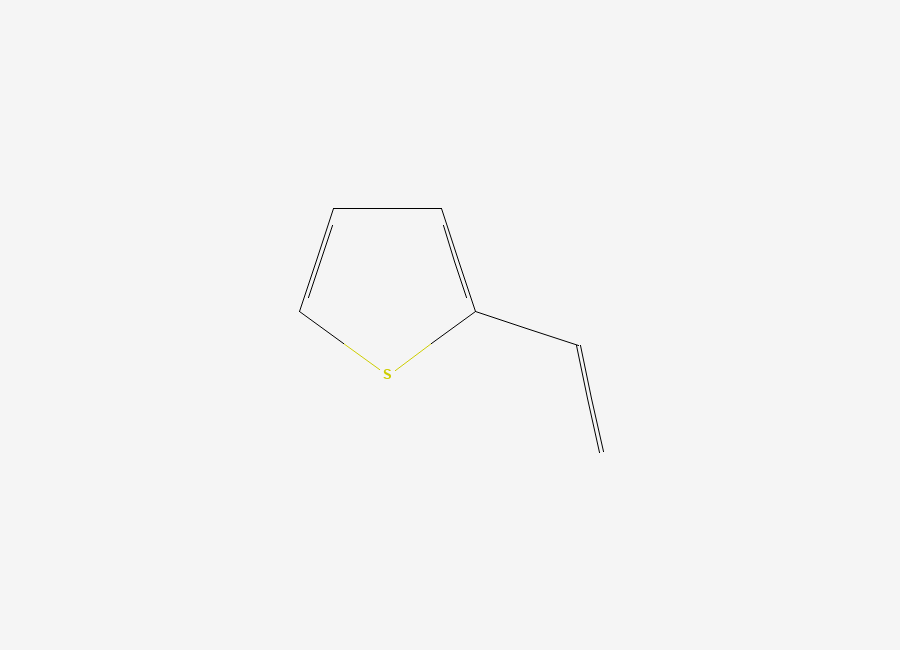 Two-dimensional chemical structure of 2-Vinylthiophene