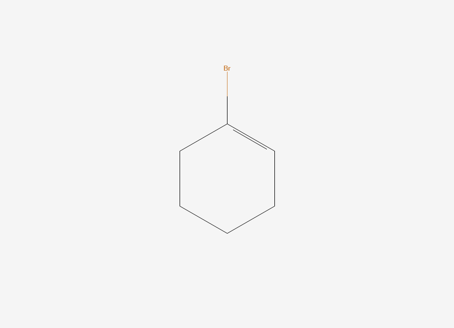Two-dimensional chemical structure of 1-Bromocyclohex-1-ene
