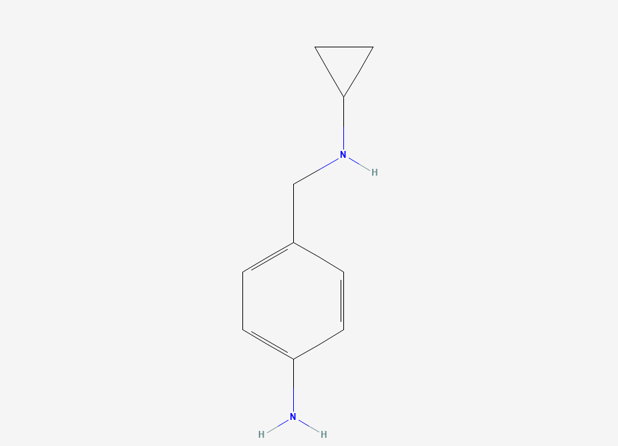 Two-dimensional chemical structure of N-Cyclopropyl-4-aminobenzylamine