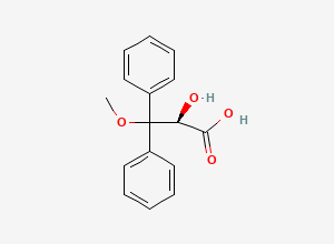 Two-dimensional chemical structure of Ambrisentan Hydroxy Acid Impurity, CAS 178306-49-5