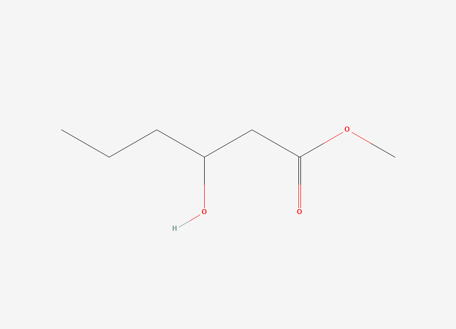 Two-dimensional chemical structure of Methyl 3-hydroxyhexanoate