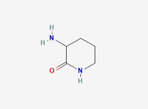 Two-dimensional chemical structure of 3-Amino-2-piperidone