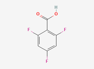Two-dimensional chemical structure of 2,4,6 Trifluorobenzoic acid, CAS 28314-80-9