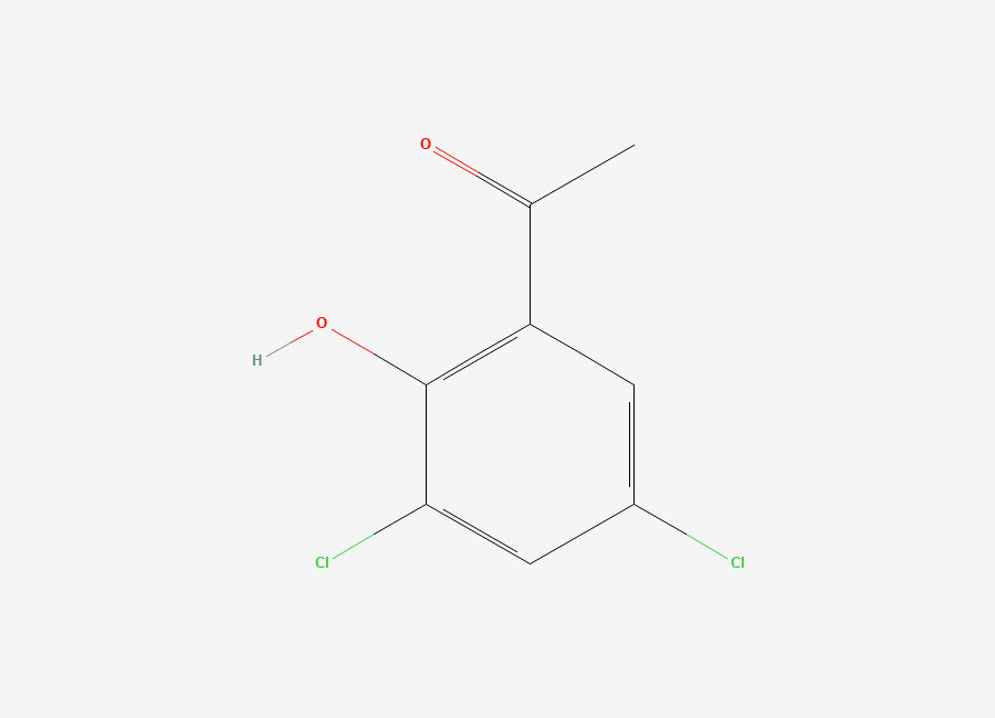 Two-dimensional chemical structure of 3',5'-Dichloro-2'-hydroxyacetophenone