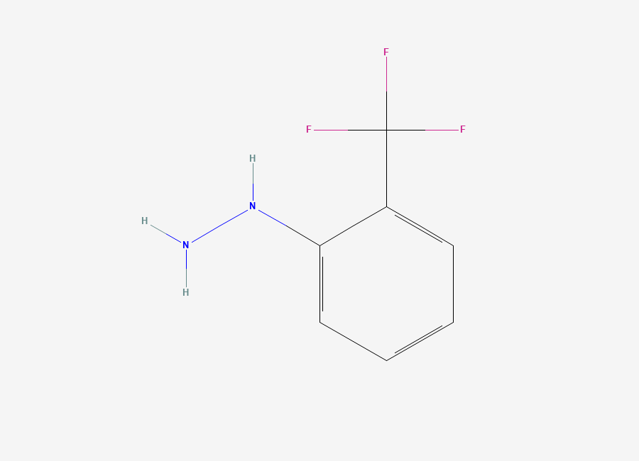 Two-dimensional chemical structure of 2-(Trifluoromethyl)phenylhydrazine