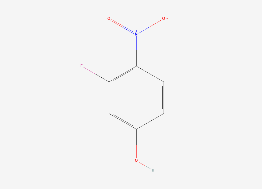 Two-dimensional chemical structure of 3-Fluoro-4-nitrophenol