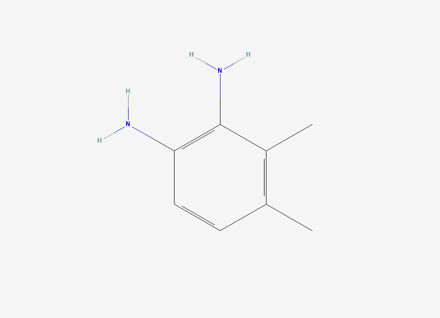 Two-dimensional chemical structure of 3,4-Dimethylbenzene-1,2-diamine
