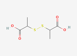 Two-dimensional chemical structure of 2,2'-Dithiodipropionic Acid