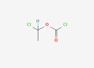 Two-dimensional chemical structure of 1-Chloroethyl chloroformate, 97%, CAS 50893-53-3