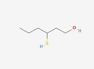 Two-dimensional chemical structure of 3-Mercaptohexanol