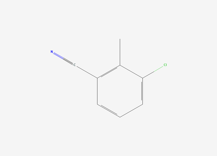 Two-dimensional chemical structure of 3-Chloro-2-methylbenzonitrile