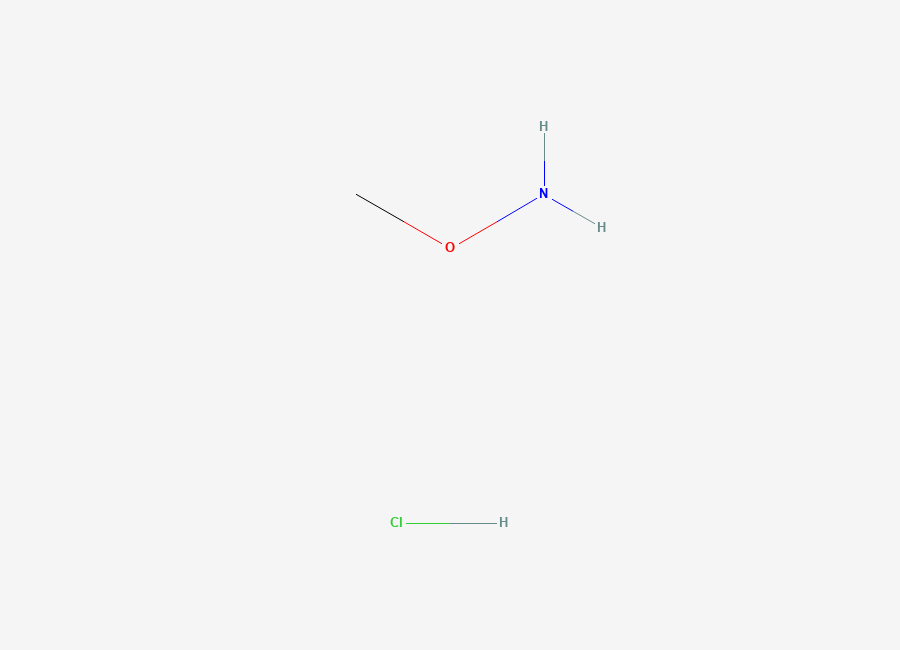 Two-dimensional chemical structure of O-Methylhydroxylamine hydrochloride
