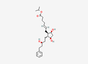 Two-dimensional chemical structure of Trans-(15S)-Latanoprost/ C15S-Trans Isomer of Latanoprost/ 5,6-trans-(15S)-Latanoprost/ (5E,15S)-Latanoprost, CAS 1235141-39-5