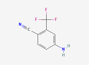 Two-dimensional chemical structure of Bicalutamide EP Impurity D, CAS 654-70-6