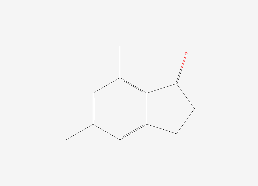Two-dimensional chemical structure of 5,7-dimethyl-2,3-dihydro-1H-inden-1-one