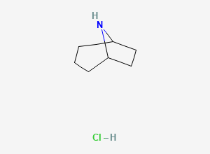 Two-dimensional chemical structure of 8-Azabicyclo[3.2.1]octane hydrochloride