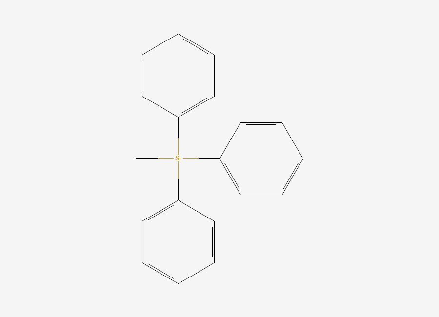 Two-dimensional chemical structure of Methyltriphenylsilane