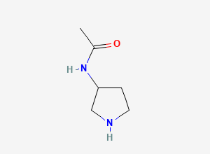 Two-dimensional chemical structure of 3-Acetamidopyrrolidine