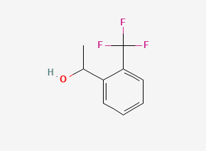 Two-dimensional chemical structure of 1-(2-(Trifluoromethyl)phenyl)ethanol