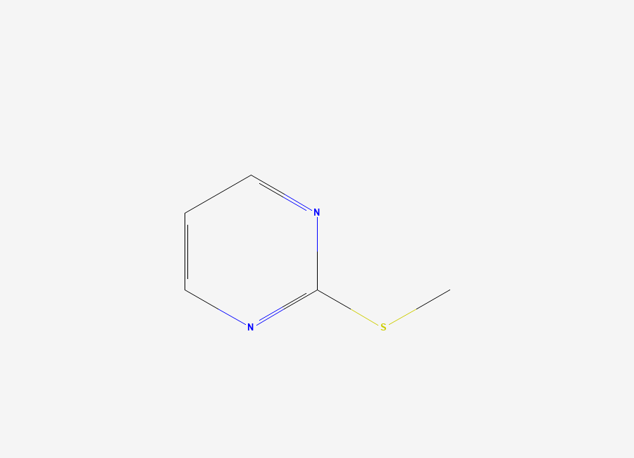 Two-dimensional chemical structure of 2-(Methylsulfanyl)pyrimidine