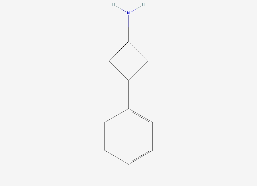 Two-dimensional chemical structure of 3-Phenylcyclobutan-1-amine