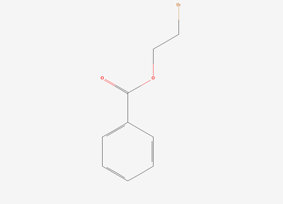 Two-dimensional chemical structure of 2-Bromoethyl Benzoate