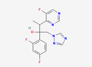 Two-dimensional chemical structure of Voriconazole Related Compound A, CAS 182230-43-9