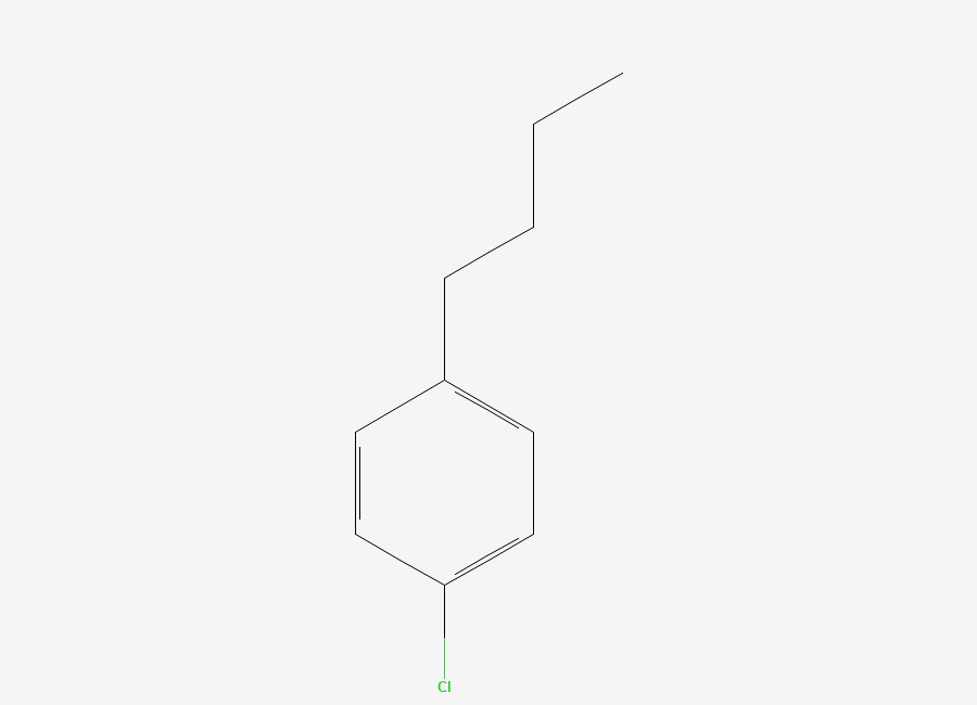 Two-dimensional chemical structure of Benzene, 1-butyl-4-chloro-