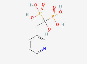Two-dimensional chemical structure of Risedronic Acid / Risedronate, CAS 105462-24-6
