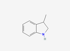 Two-dimensional chemical structure of 3-Methylindoline