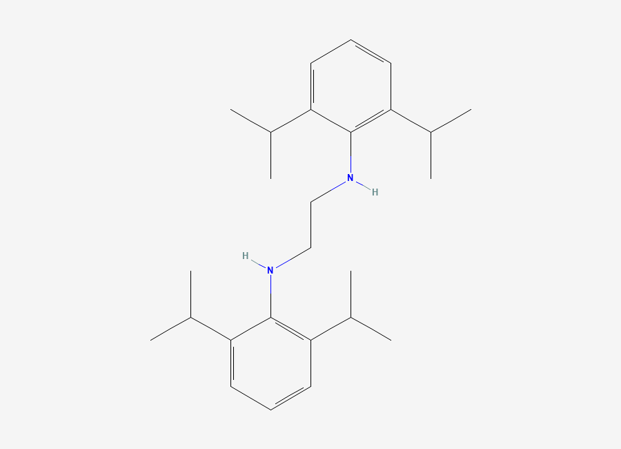 Two-dimensional chemical structure of N,N'-Bis(2,6-diisopropylphenyl)ethylenediamine