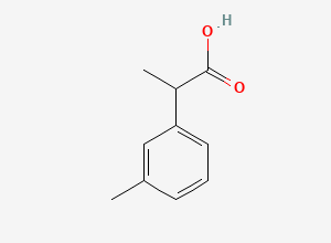 Two-dimensional chemical structure of 2-(3-Methylphenyl)propanoic acid