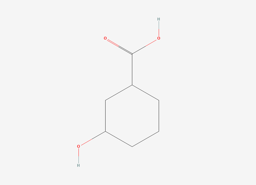Two-dimensional chemical structure of 3-Hydroxycyclohexanecarboxylic Acid