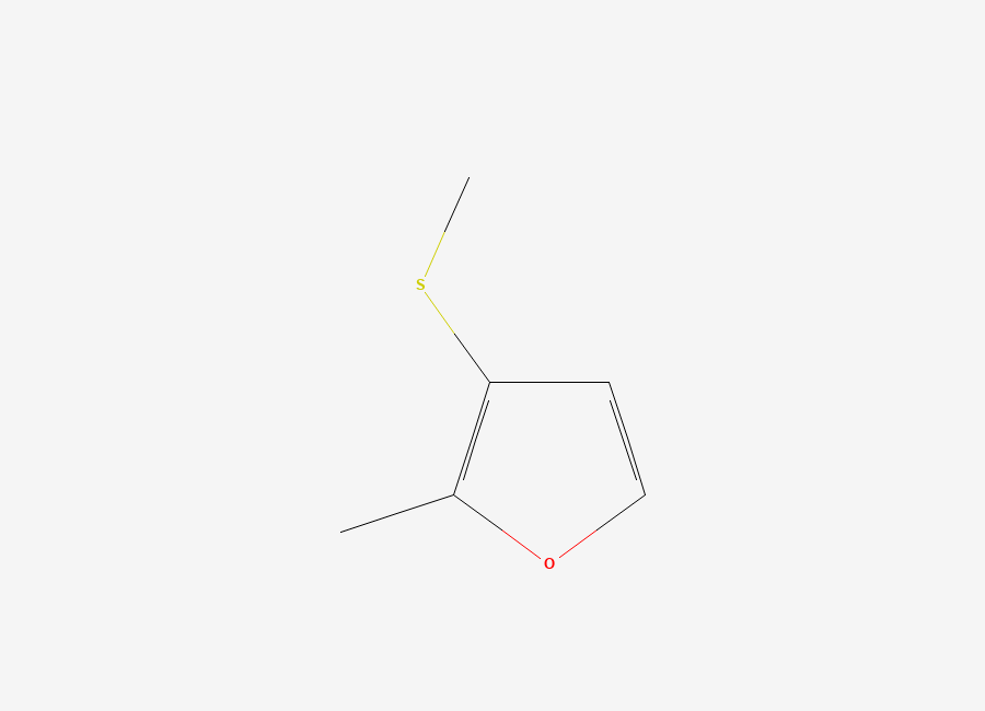 Two-dimensional chemical structure of 2-Methyl-3-(methylthio)furan