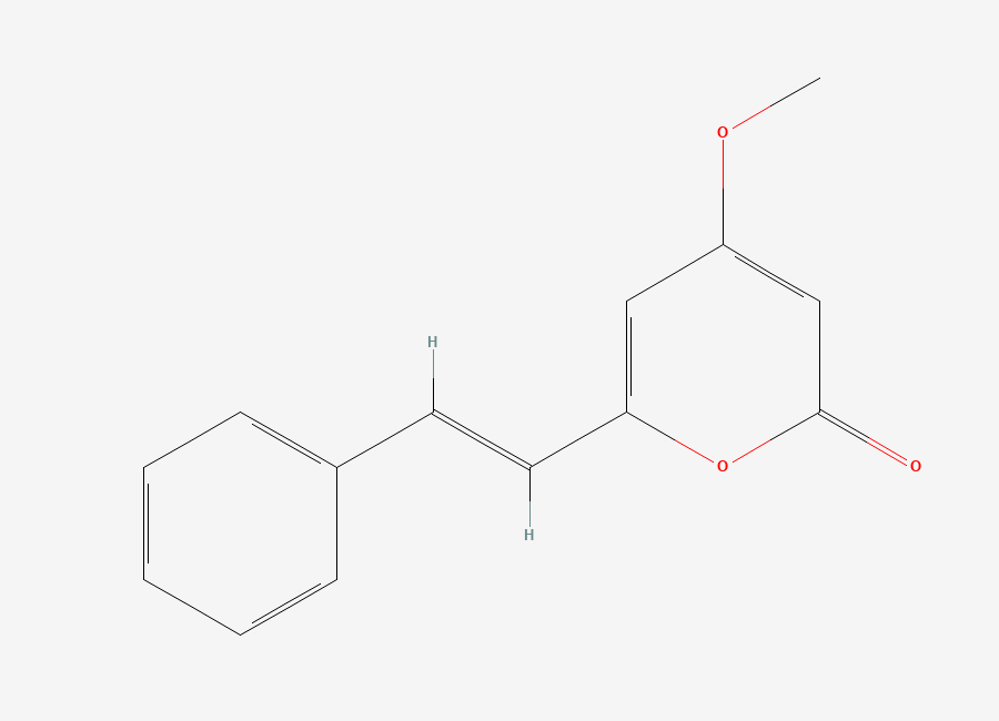 Two-dimensional chemical structure of Desmethoxyyangonin