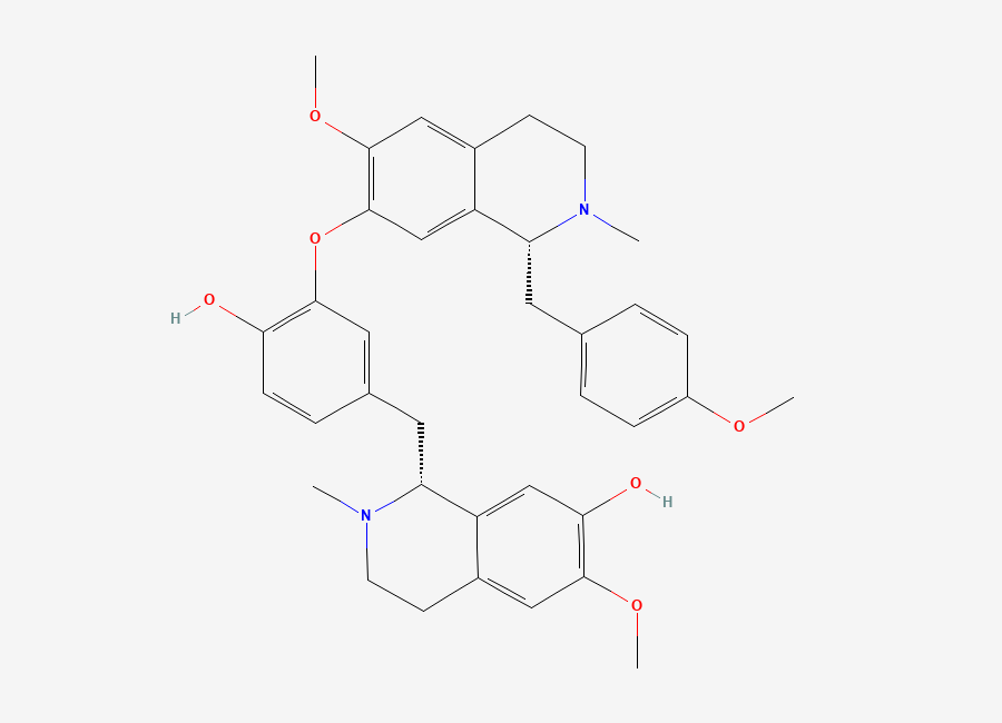 Two-dimensional chemical structure of (+)-Isoliensinine